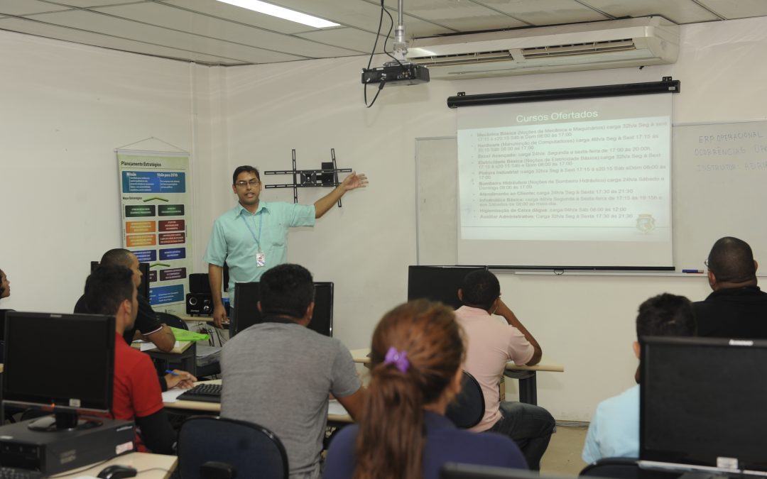 Cursos profissionalizantes de fevereiro têm 110 vagas para quatro modalidades