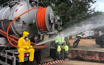 Cagece realiza sanitização de cidades do interior em parceria com prefeituras dos municípios