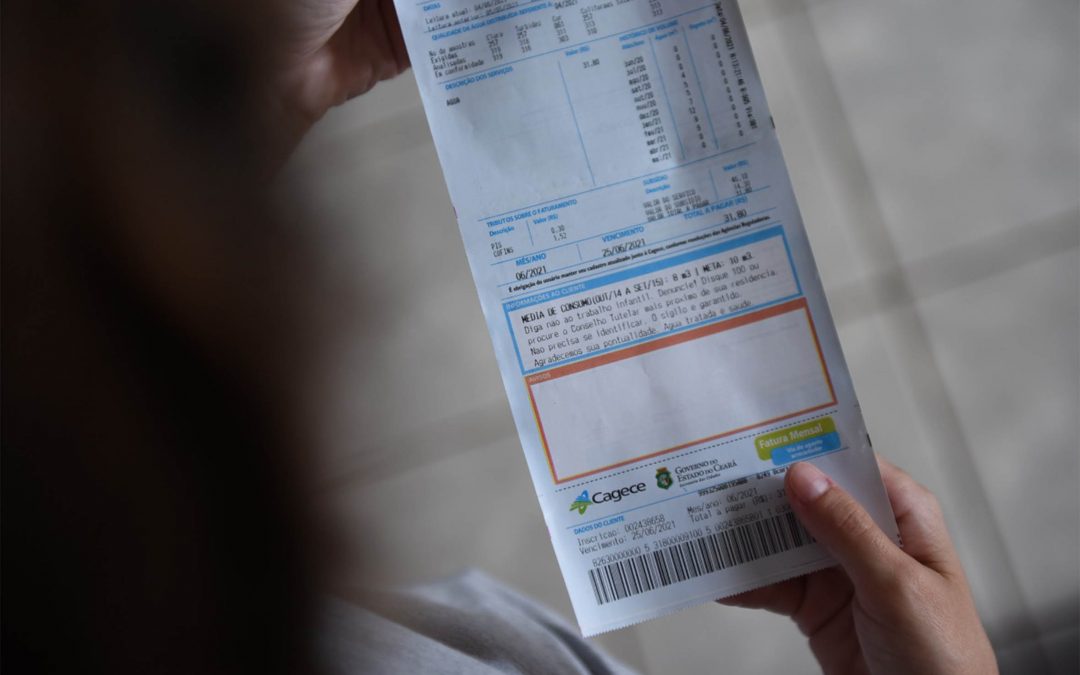 Mensagens nas faturas da Cagece alertam sobre trabalho infantil