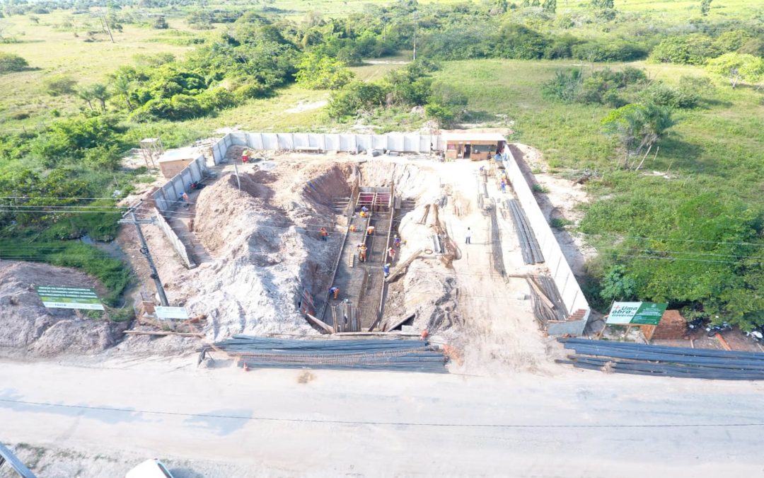 Cagece executa obras de esgotamento sanitário em Itaitinga
