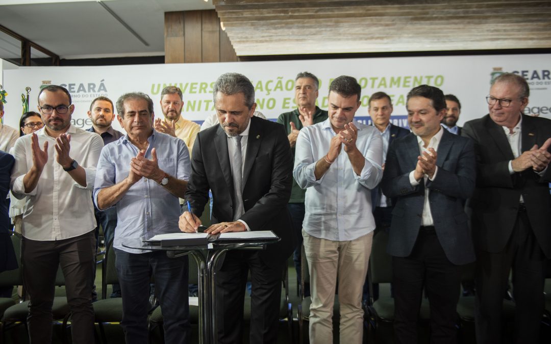 Governo do Ceará e Cagece assinam contrato de Parceria Público-Privada para universalizar esgotamento sanitário em 17 municípios