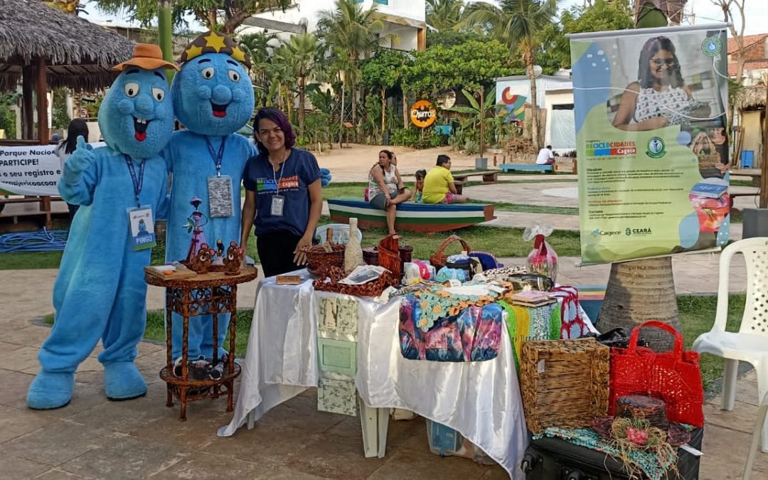 Cagece realiza ação educativa e oficina de materiais recicláveis em Jericoacoara