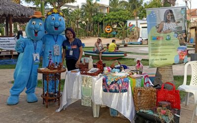 Cagece realiza ação educativa e oficina de materiais recicláveis em Jericoacoara