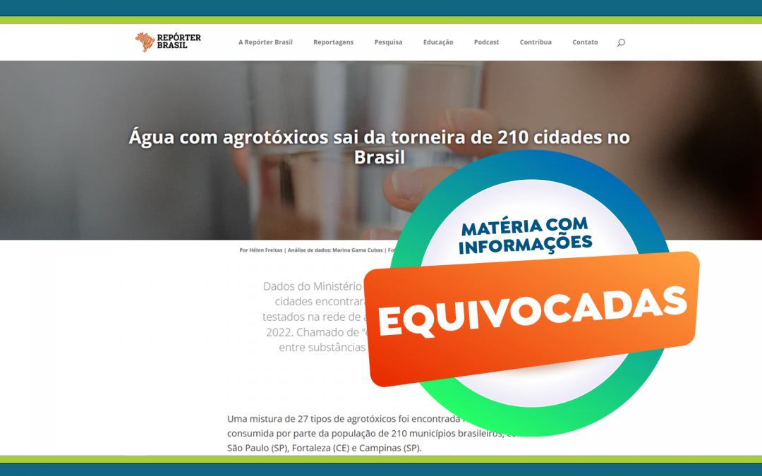 Cagece informa que não há agrotóxico em água tratada no Ceará