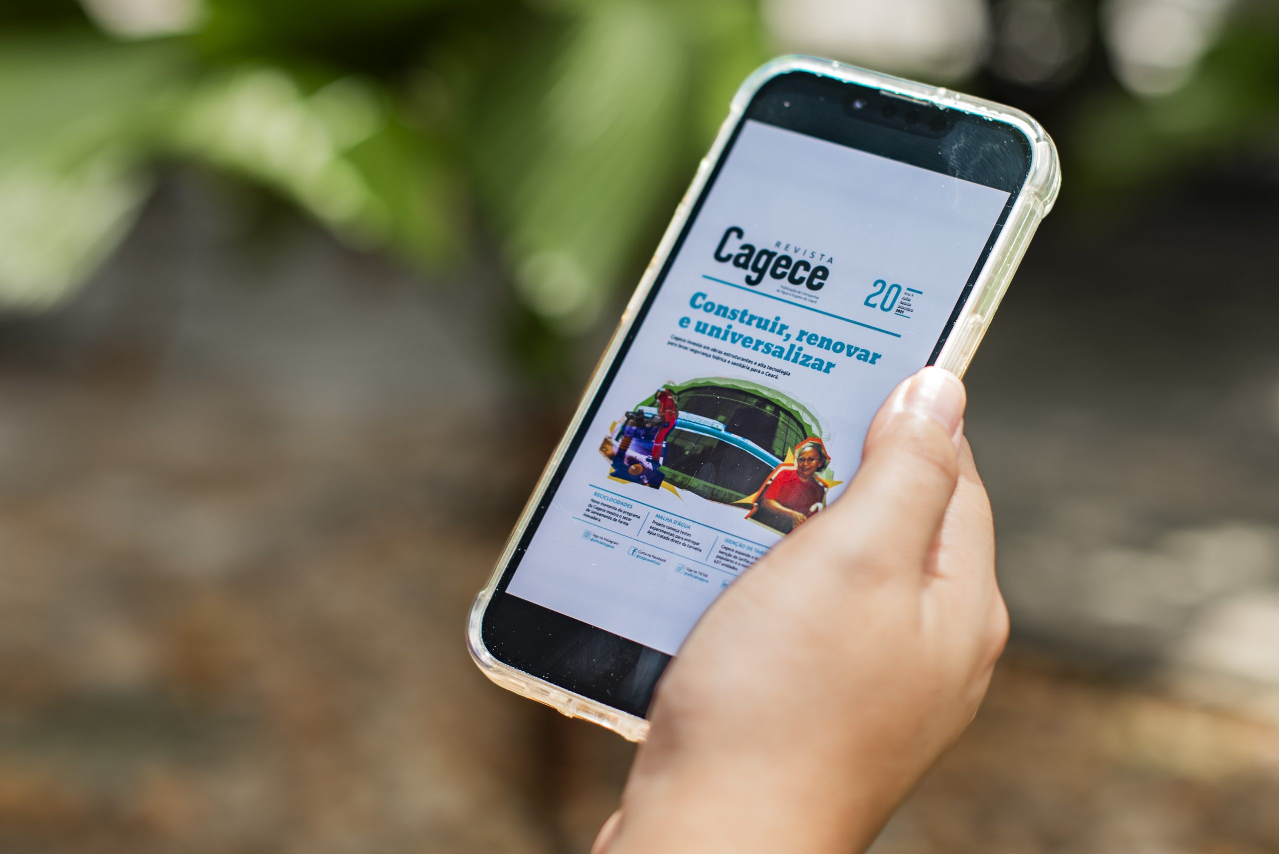 20ª edição da Revista Cagece destaca os avanços e os investimentos que vêm transformando o saneamento no Ceará