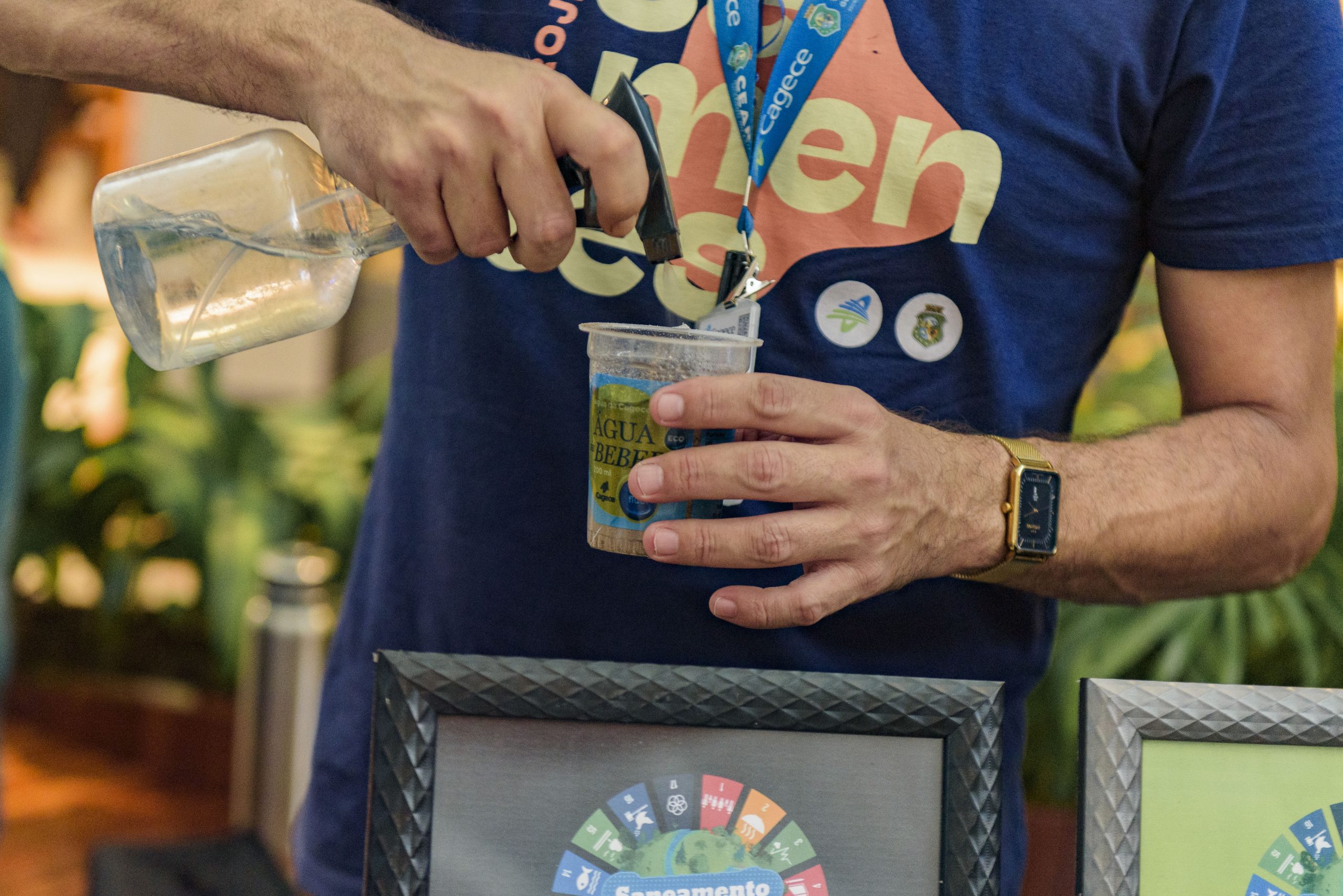 Ações sociais da Cagece sensibilizam população sobre obras de saneamento na Praia do Preá Ações sociais da Cagece sensibilizam população sobre obras de saneamento na Praia do Preá