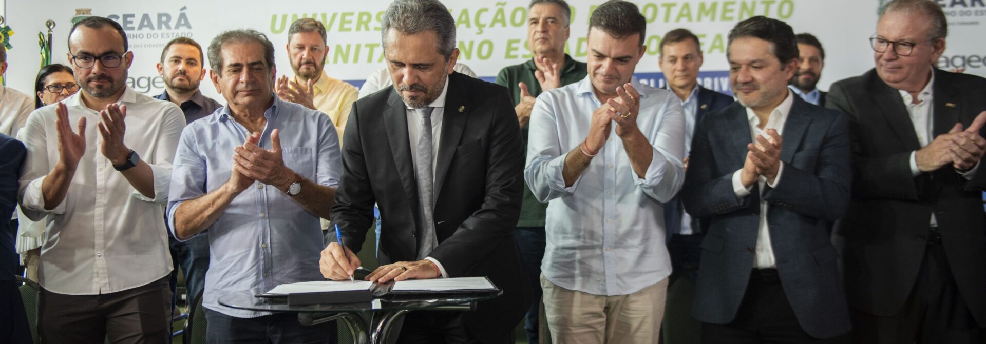 Governo do Ceará e Cagece assinam contrato de Parceria Público-Privada para universalizar esgotamento sanitário em 17 municípios