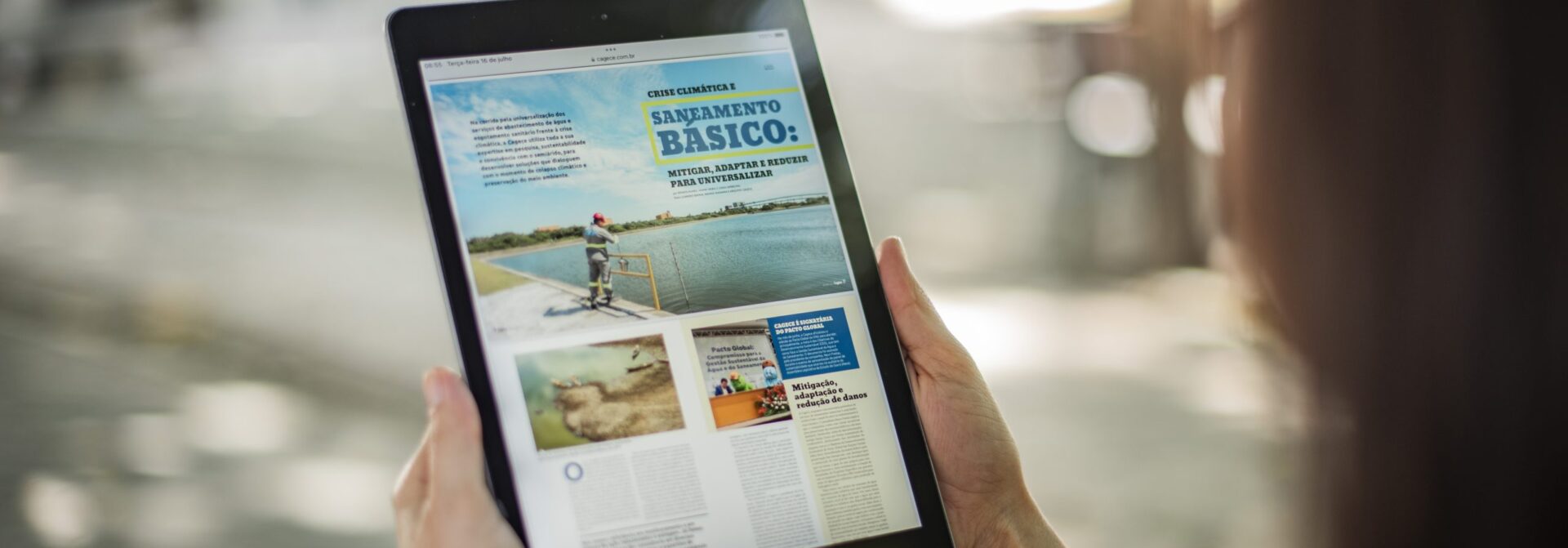 19ª edição da Revista Cagece destaca os desafios do saneamento básico diante da crise climática