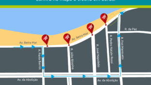 Cagece realiza obra de esgoto na avenida Beira-Mar