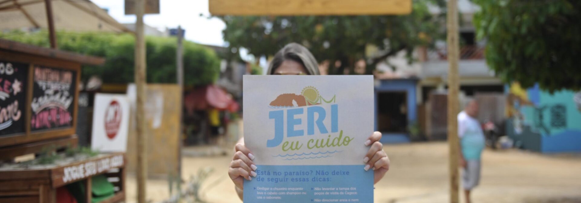 Cagece dá continuidade à campanha “Jeri, Eu Cuido” na Vila de Jericoacoara