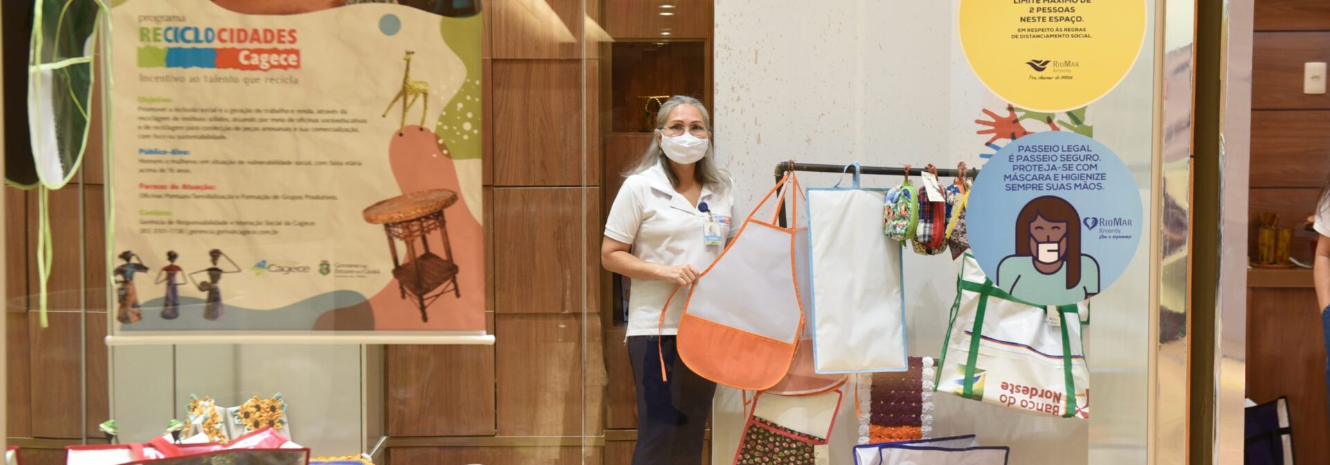 Cagece participa de exposição com produtos do Programa Reciclocidades