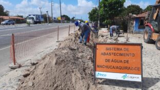 Cagece realiza melhorias na rede de água de Aquiraz; abastecimento será temporariamente suspenso