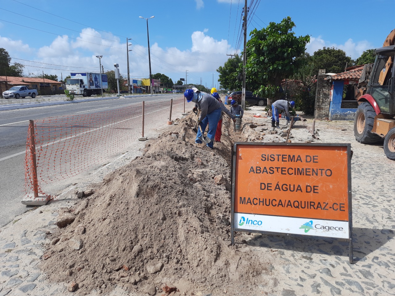 Cagece realiza melhorias na rede de água de Aquiraz; abastecimento será temporariamente suspenso