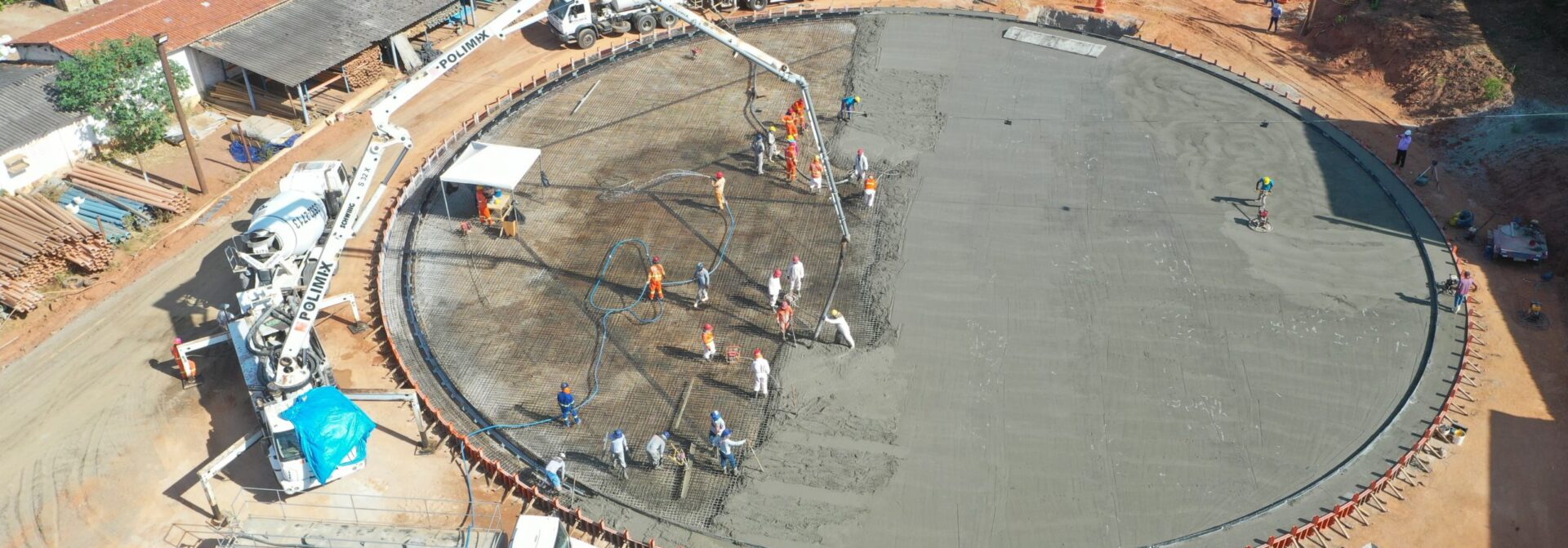 Megaoperação inicia concretagem dos reservatórios de Juazeiro do Norte
