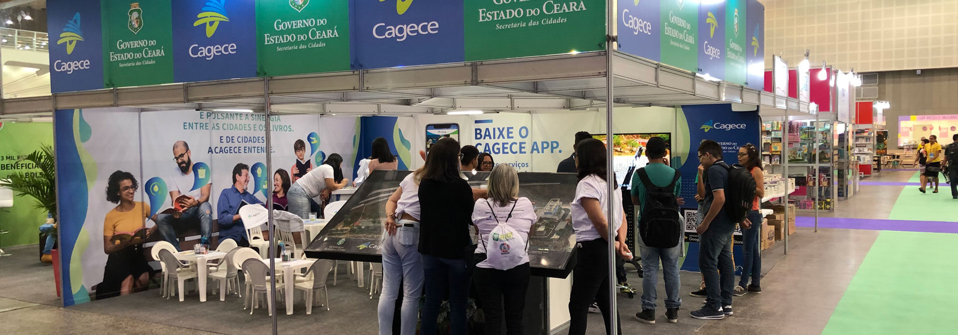 Cagece na Bienal do Livro: stand reúne conhecimento e tecnologia