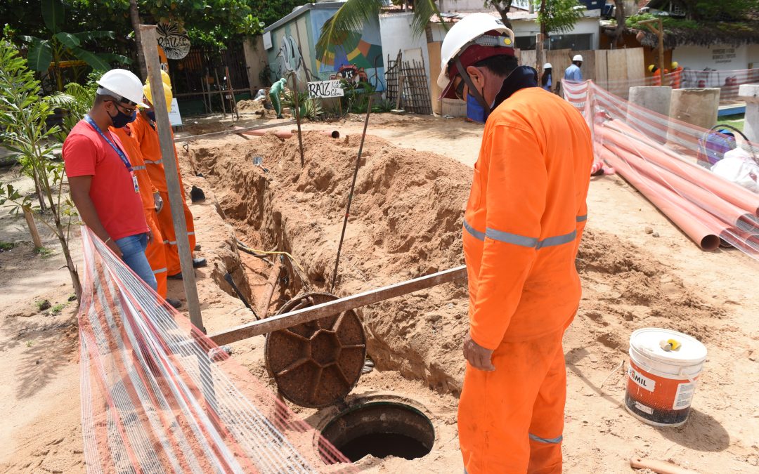 Cagece amplia sistema de esgotamento sanitário em Jericoacoara e trabalha melhorias durante período chuvoso